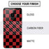Red and Black Checkerboard Galaxy S9 Skin